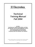 Electrolux 2004 Technical Training Manual