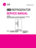 LG 26.5 cu. ft. Side By Side Refrigerator (with SpacePlus™ Ice System) Service Manual