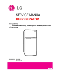 LG 11.8 cu. ft. Top Freezer Refrigerator Service Manual