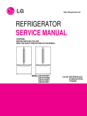 LG 20.7 cu. ft. Counter Depth French Door Refrigerator Service Manual LRFC21755xx