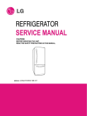 LG 22 ft Tilt-A-Drawer Bottom Freezer Refrigerator Service Manual