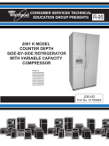Whirlpool 2001 K Model Counter Depth Side-By-Side Refrigerator with Variable Capacity Compressor R-95
