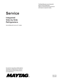 Jenn-Air Intergrated Side-by-Side Refrigerator Service Manual