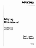 Maytag Commercial MLE MLG Stack Laundry
