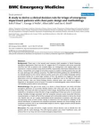 A study to derive a clinical decision rule for triage of emergency department patients with chest pa