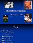 Inhalation Injuries