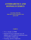 Antidiabetics and hypoglycemics