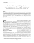 Prehospital Therapeutic Hypothermia