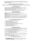 Student Packet Answer Key