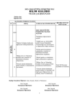 Bilim-Fen ve Teknoloji Kulübü Yıllık Çalışma Planı (2011-2012)