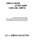 9. SINIF KİMYA 1. ÜNİTE: KİMYANIN GELİŞİMİ