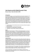 Latin America and the Global Economic Crisis