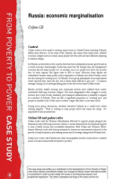 Russia: Economic marginalisation