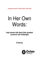 In Her Own Words: Iraqi women talk about their greatest concerns and challenges