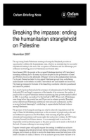 Breaking the Impasse: Ending the humanitarian stranglehold on Palestine