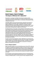 Quick Impact, Quick Collapse: The dangers of militarized aid in Afghanistan