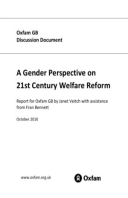 A Gender Perspective on 21st Century Welfare Reform