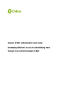 Increasing Children’s Access to Safe Drinking Water Through Low-cost Technologies in Mali
