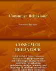 Consumer Behaviour