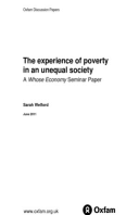 The Experience of Poverty in an Unequal Society