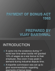 payment of bonus act