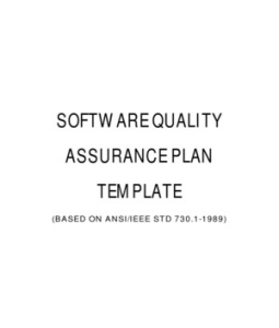 ASSURANCE PLAN TEMPLATE ASSURANCE PLAN TEMPLATE