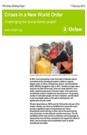 Crises in a New World Order: Challenging the humanitarian project