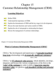 customer relationship management