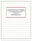 Asia Pacific Reinsurance Market Outlook: Edition 2012 - Propelling Short-tailed Reinsurance Investme