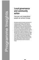 Local Governance and Community Action: How poor and marginalized people can achieve change