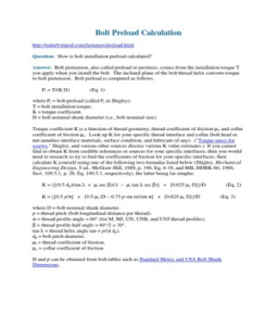 Flange Bolt Torque Value