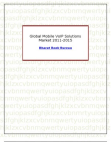Global Mobile VoIP Solutions Market 2011-2015