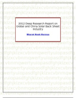 2012 Deep Research Report on Global and China Solar Back Sheet Industry