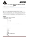 CET’12 – CAP Round 1 Strategy for Mumbai University  Students